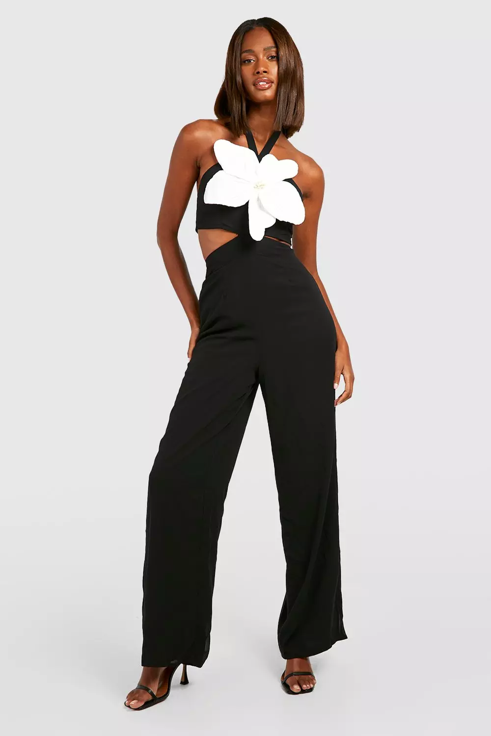 Cut out wide leg jumpsuit on sale