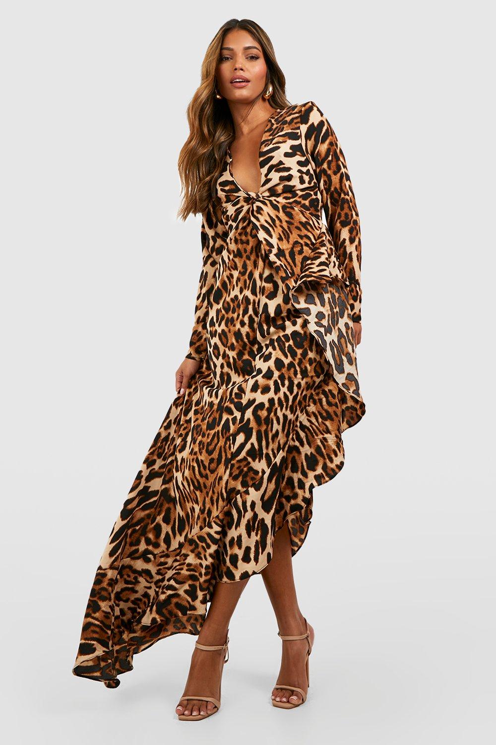 Boohoo hot sale dress leopard