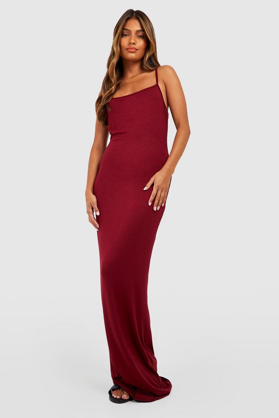Berry Strappy Maxi Dress image number 1