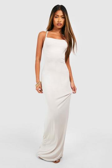 Stone Beige Strappy Maxi Dress