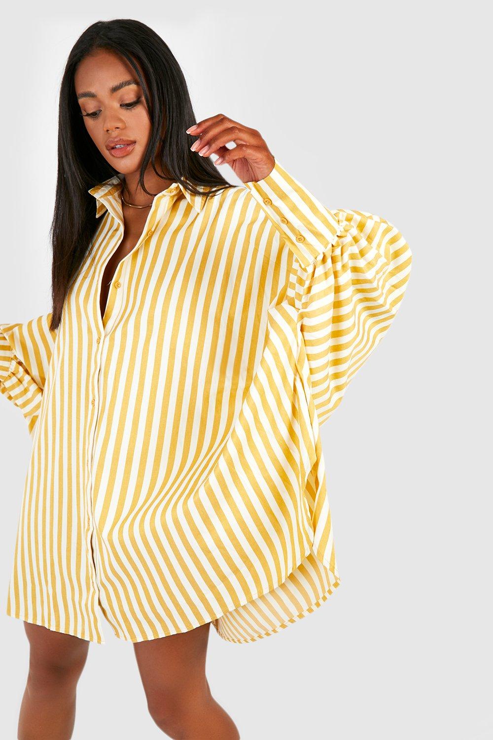 yellow pinstripe shirt