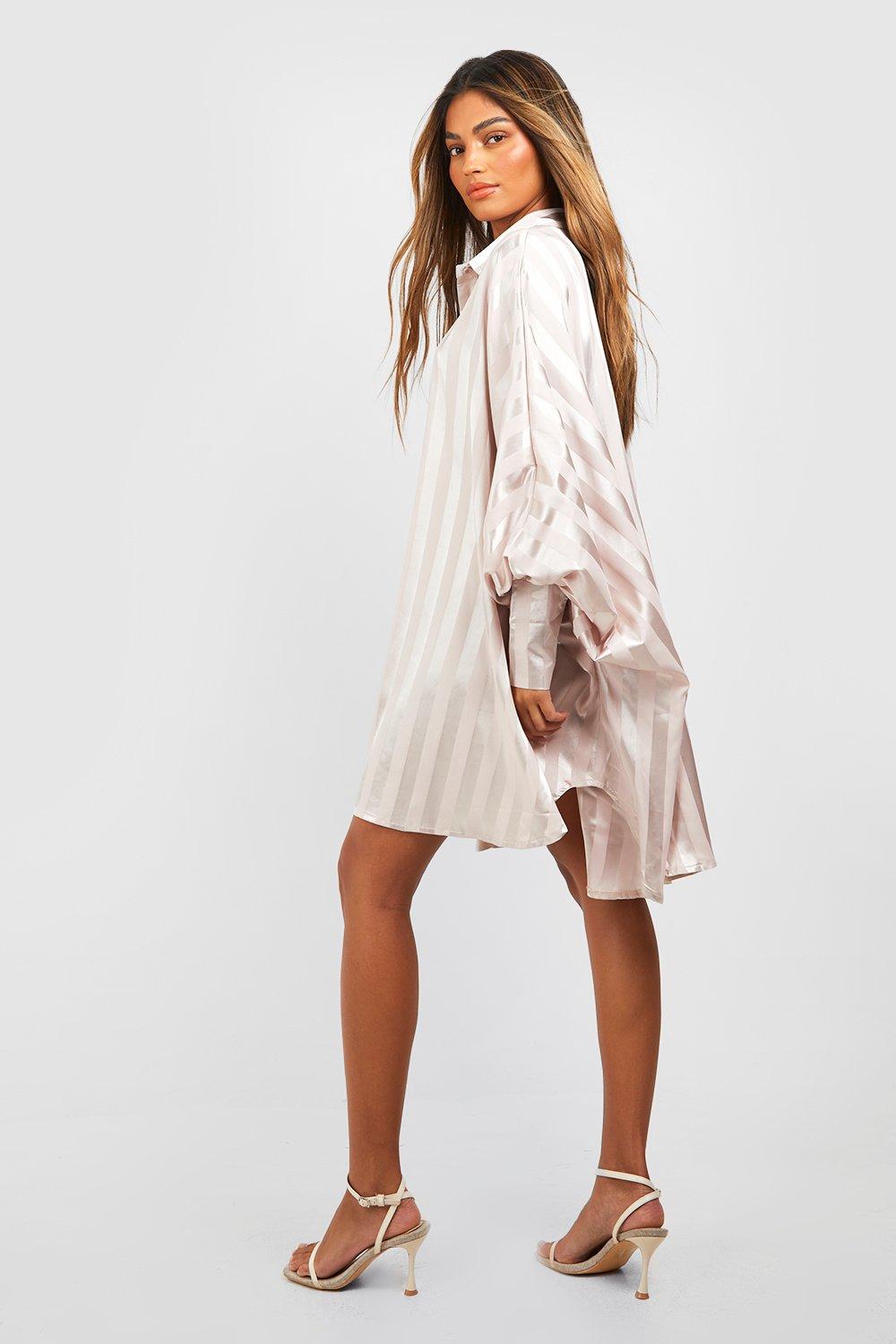 Boohoo white hot sale shirt dress