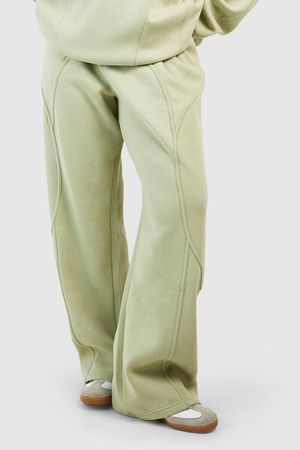 Plus Seam Detail Straight Leg Jogger