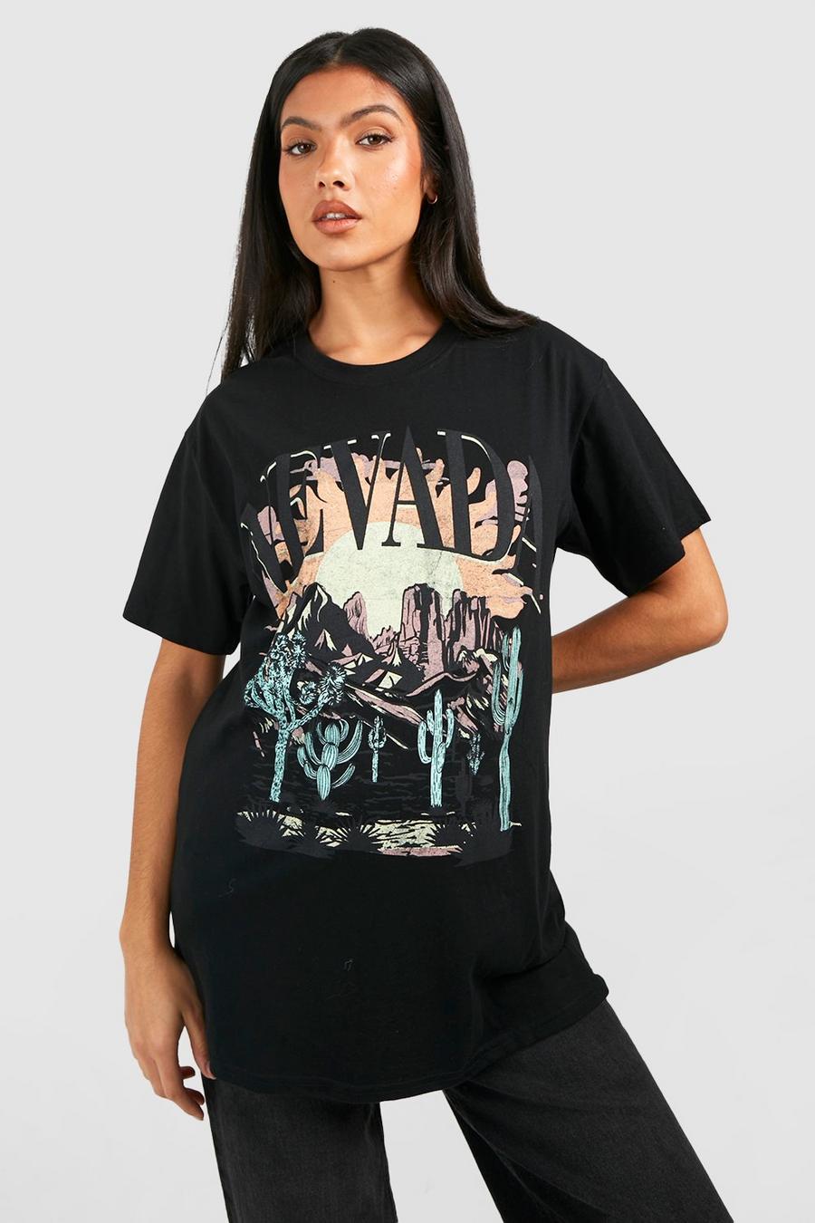 Black Maternity Nevada Printed T-shirt image number 1