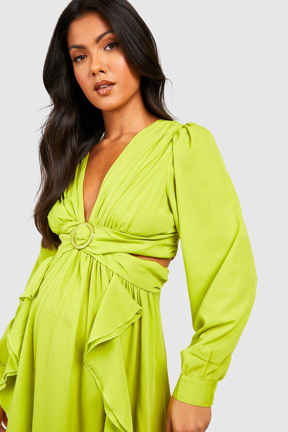 Lime green maternity clearance dress