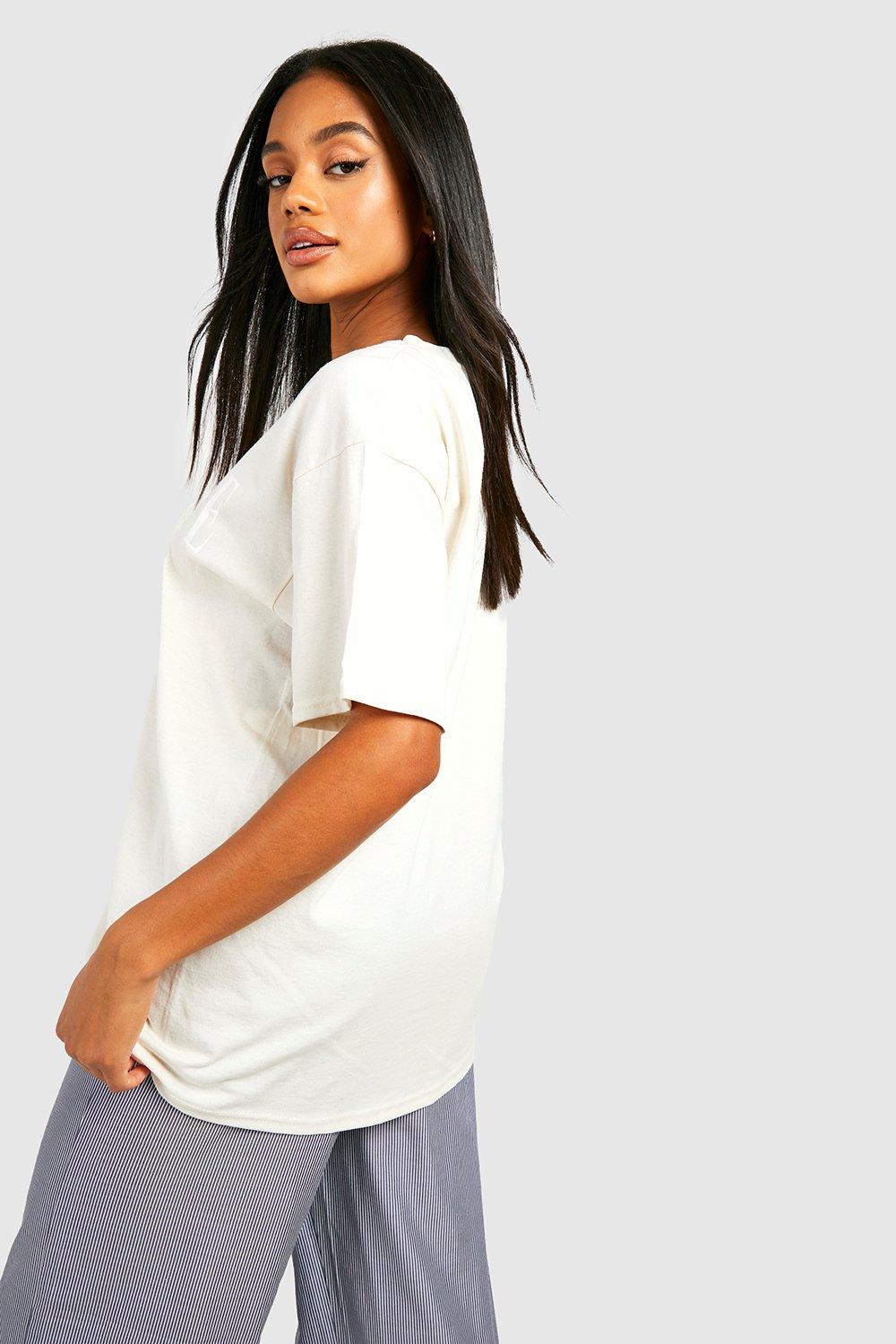 Women's Seattle Oversized Printed T-shirt