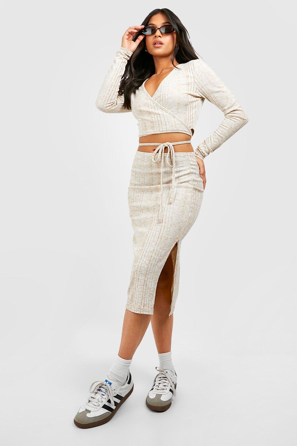 Petite cream midi skirt hotsell