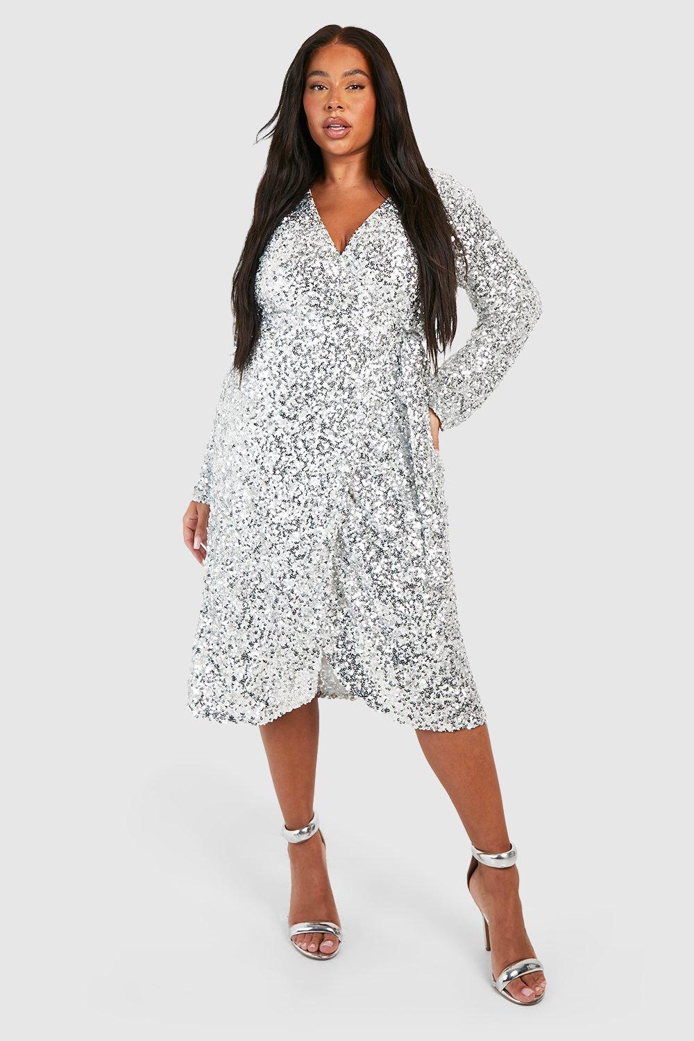Robe portefeuille longue grande taille sale