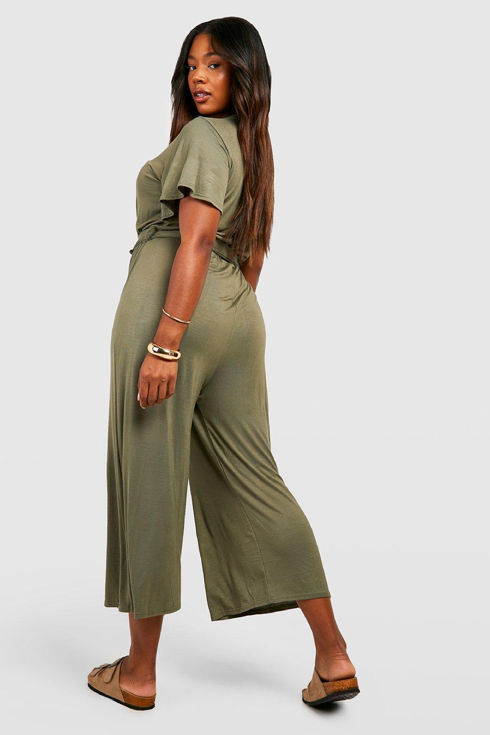 Khaki jersey hot sale jumpsuit