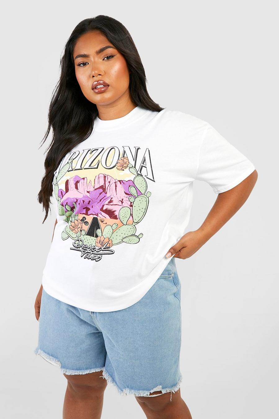 White Plus Arizona Graphic T-Shirt