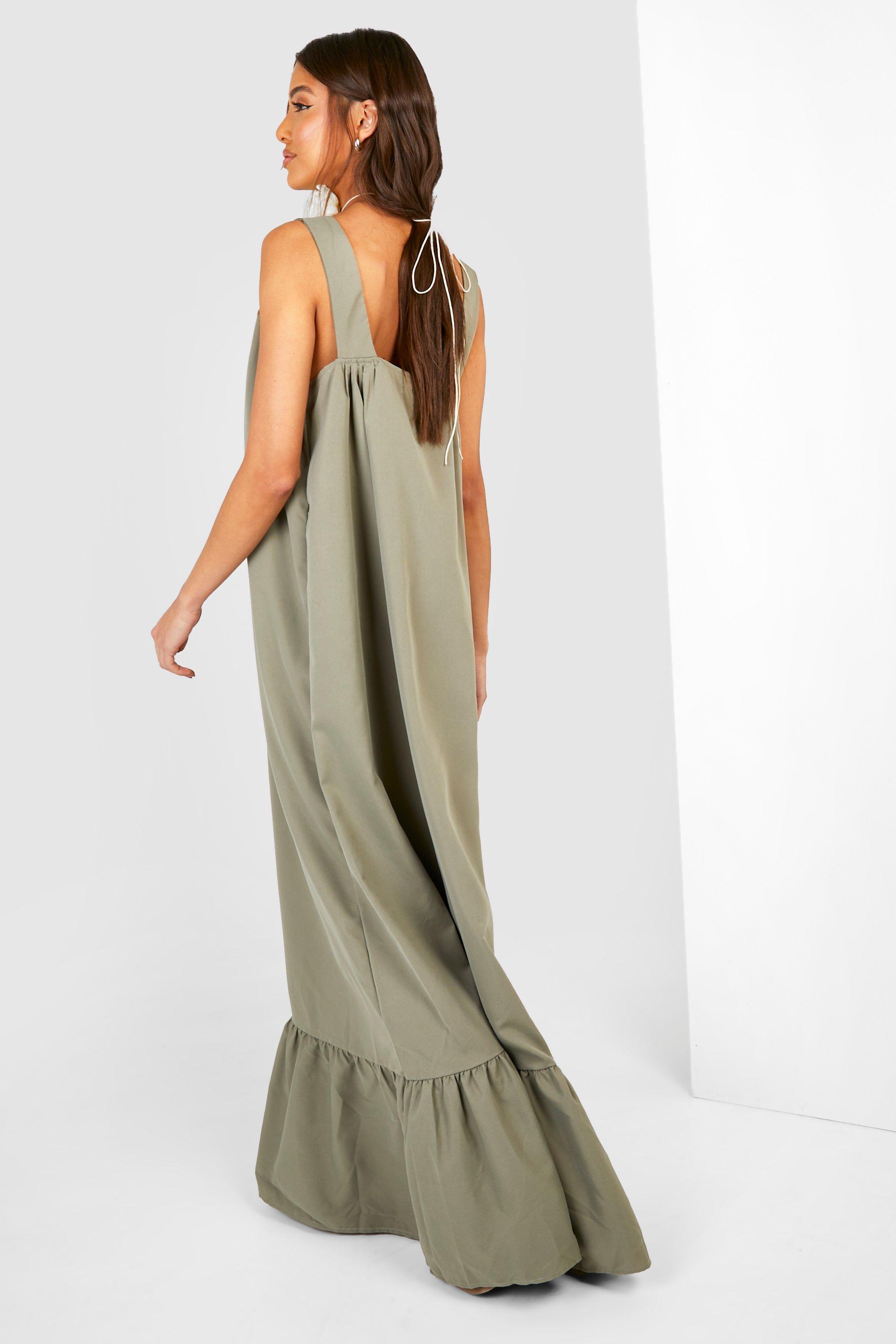 trapeze maxi dress