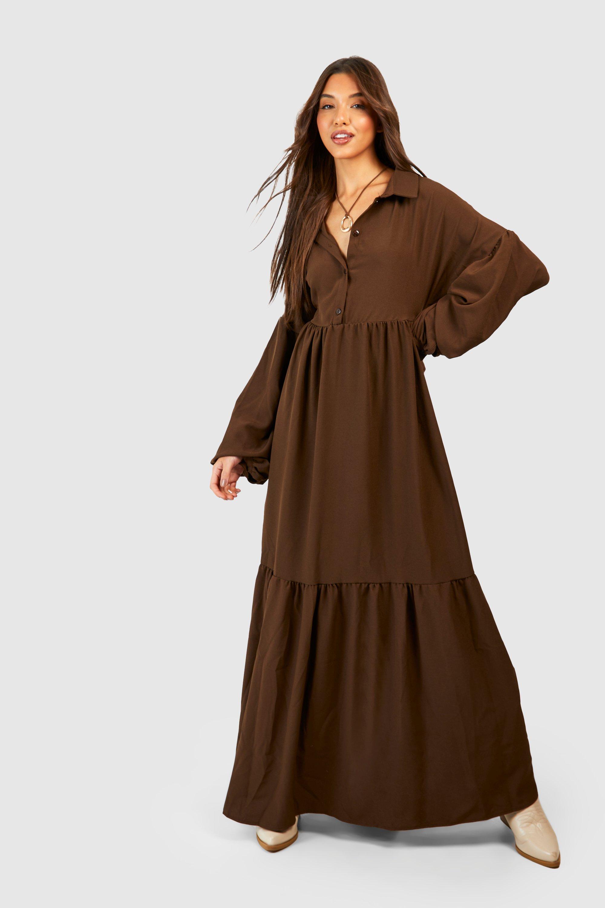 Boohoo long shirt dress best sale