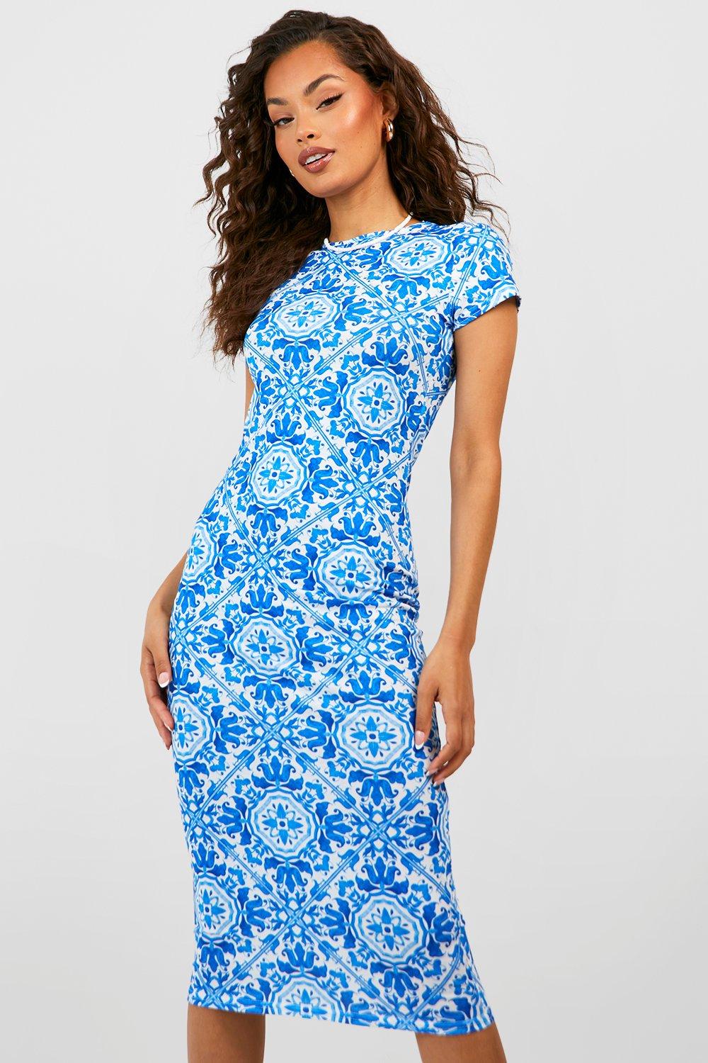 Printed hotsell bodycon dress