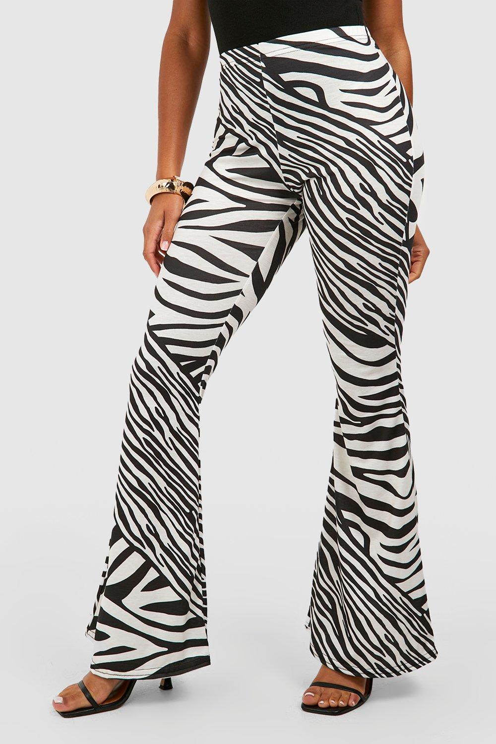 Zebra on sale flare pants