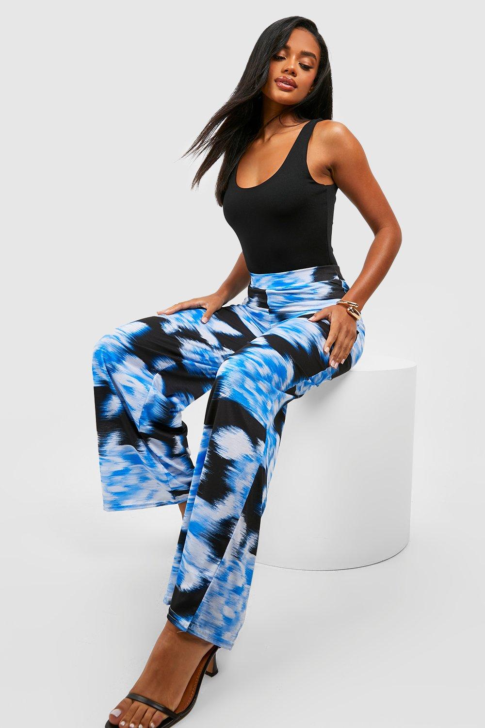 Floral print hotsell wide leg trousers