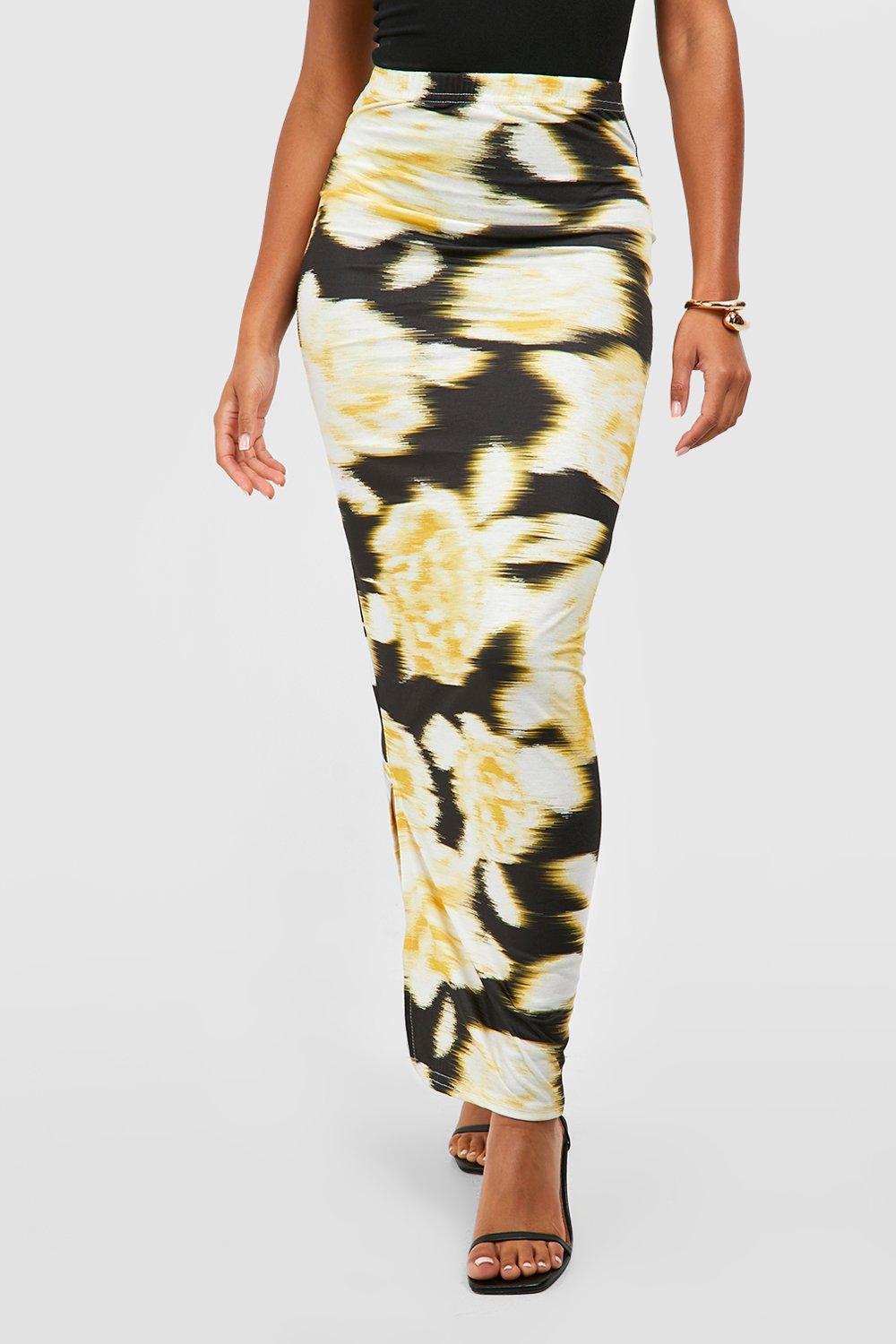 Maxi women's skirts yellow sale