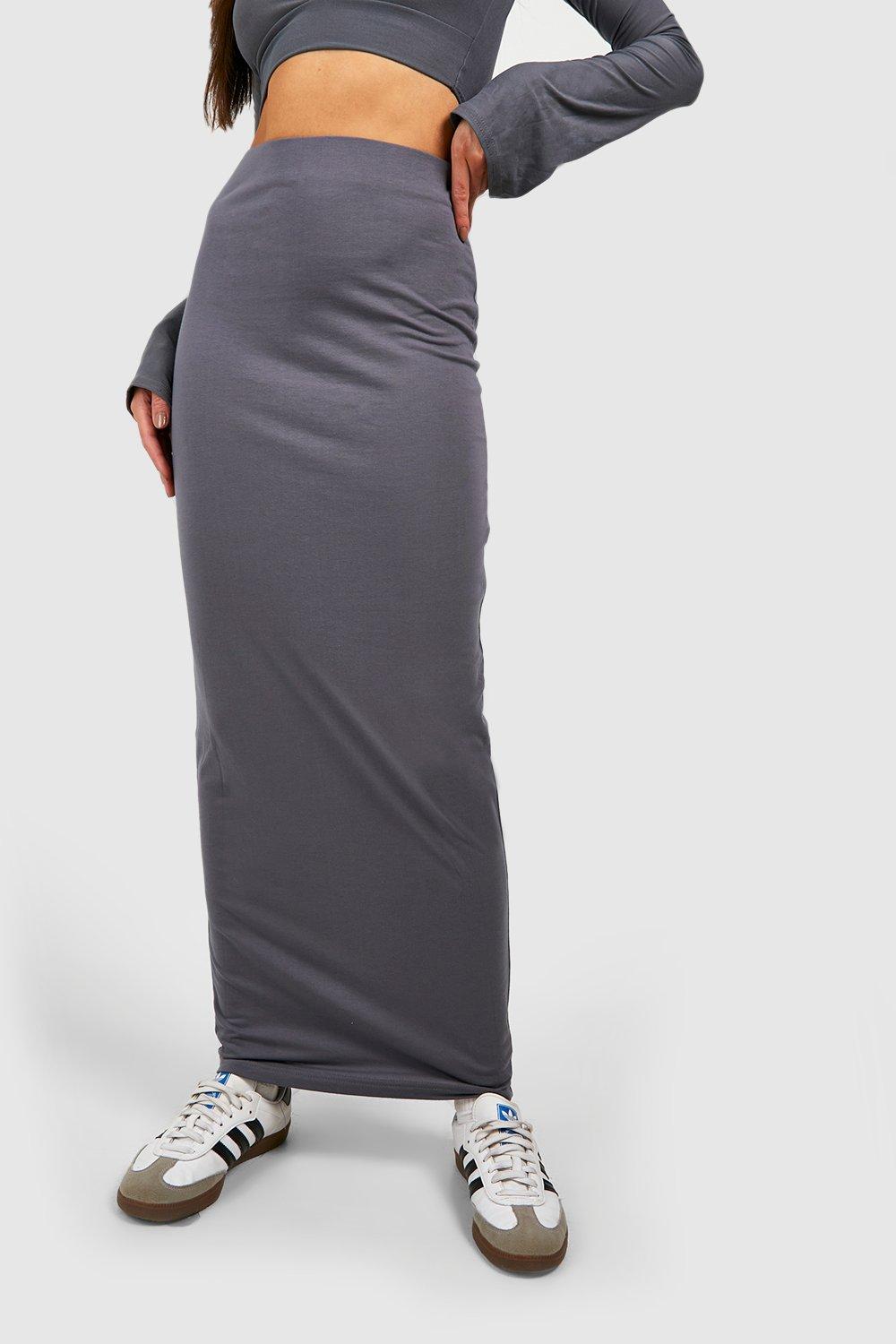 Long cotton jersey skirt sale