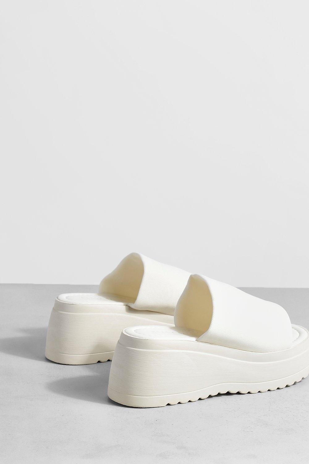 Cream flatforms on sale