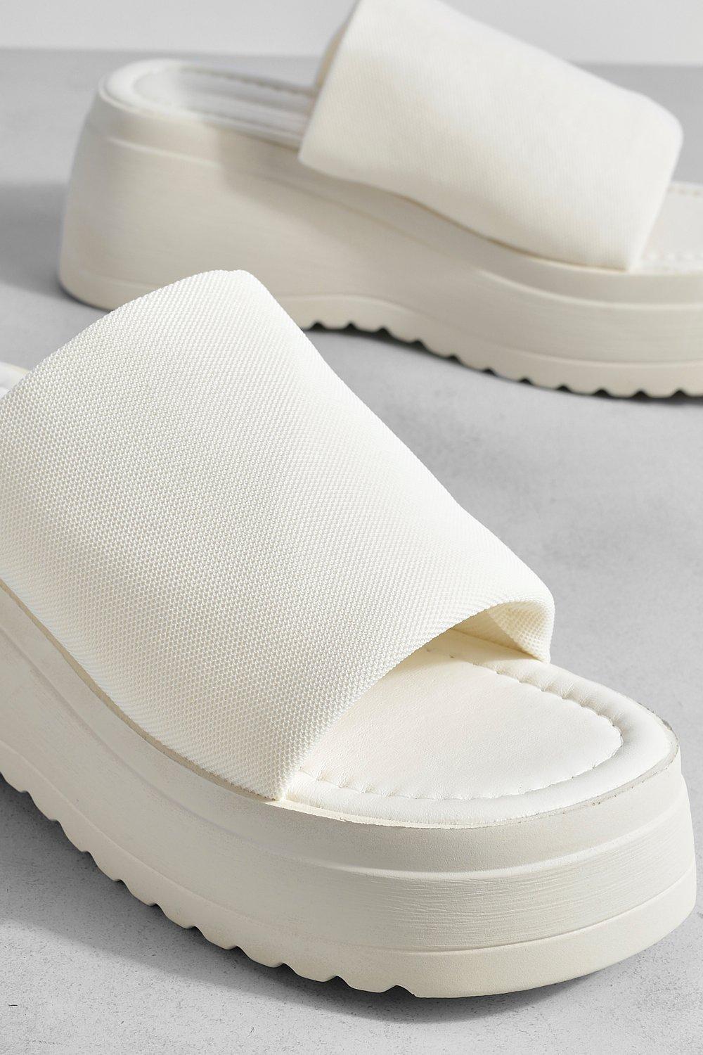 Flatform store sandals boohoo