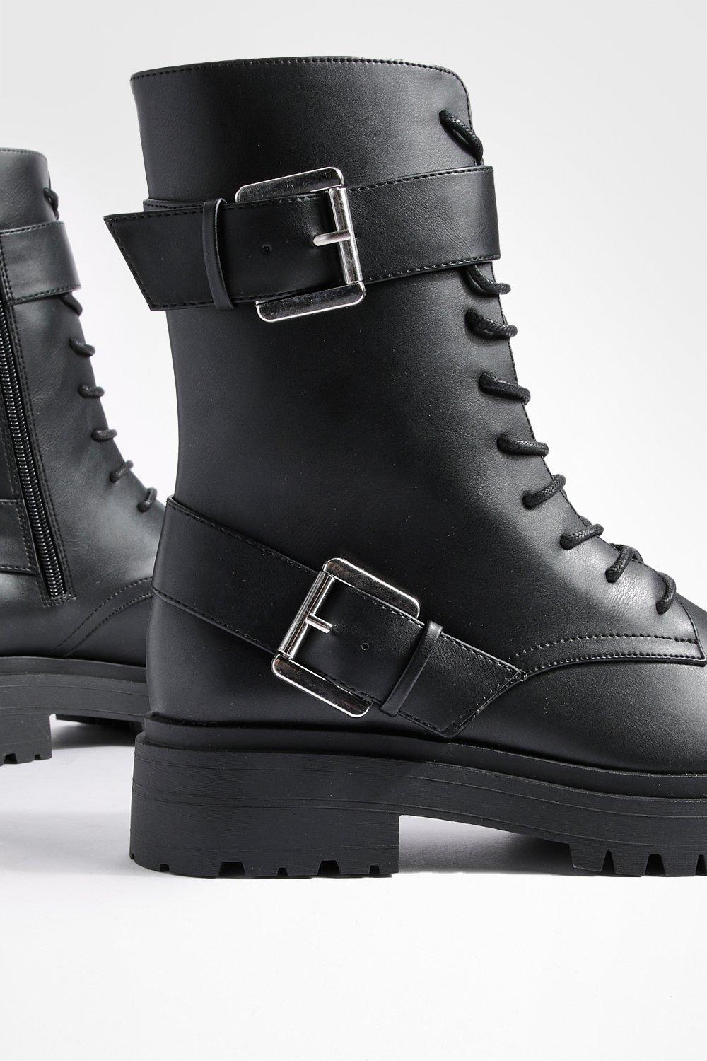 Buckle hiker outlet boots