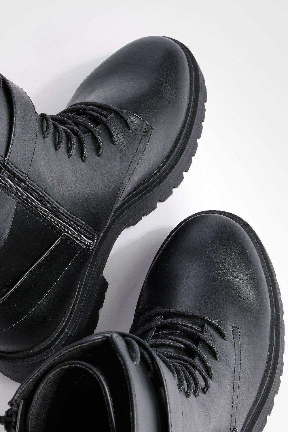 Mens wide cheap width combat boots