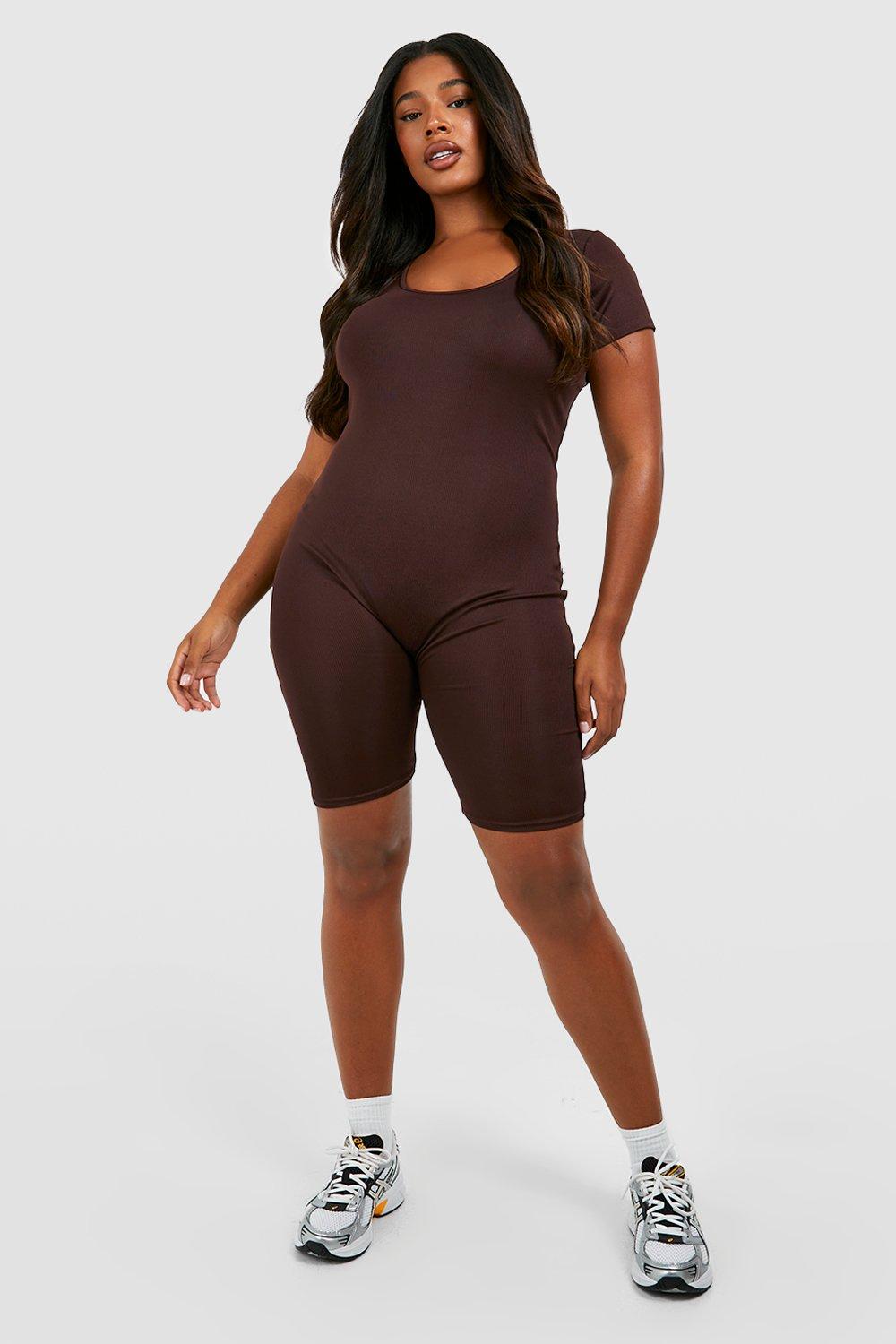 Plus size unitard shorts clearance