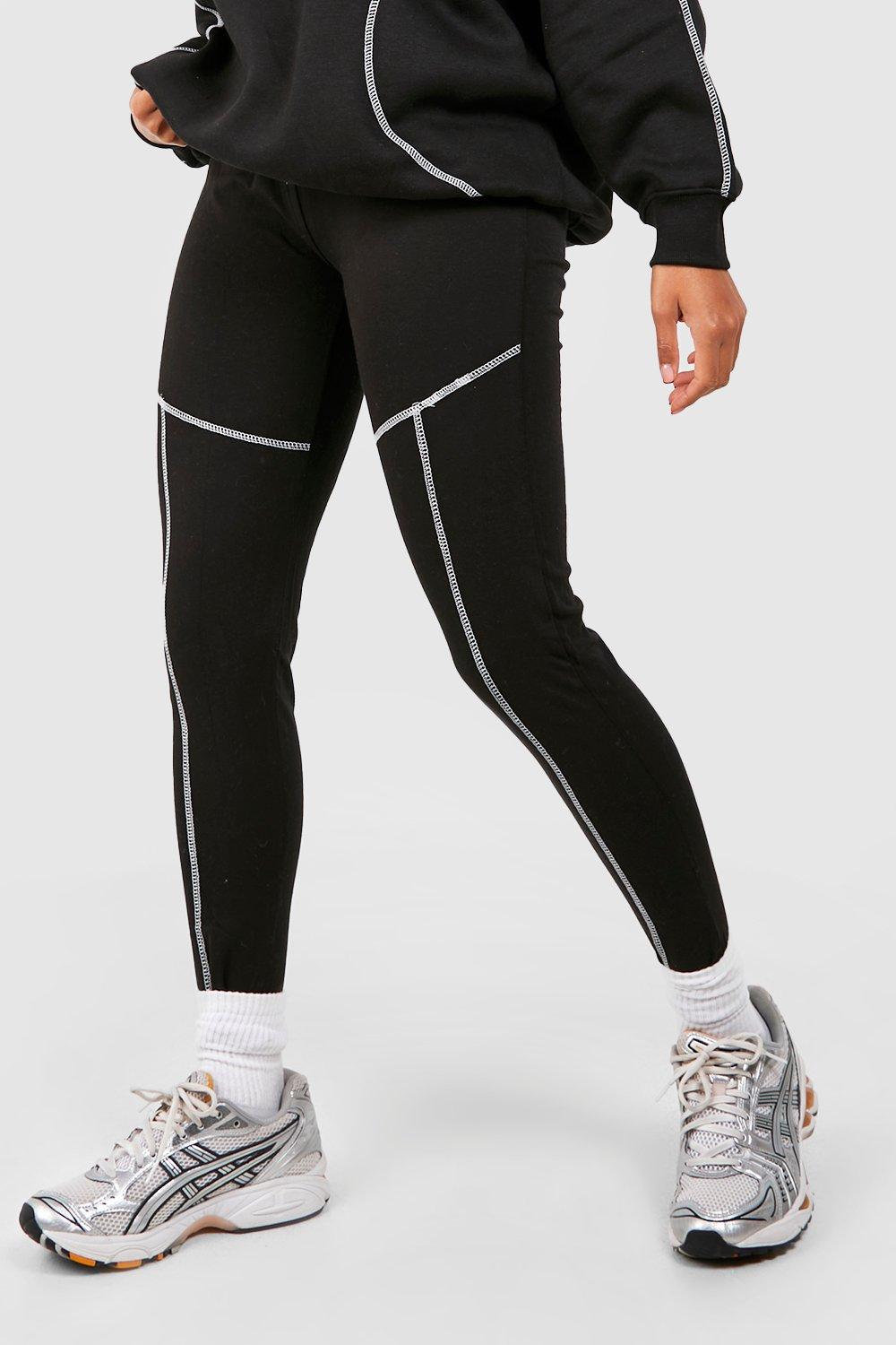 Contrast-Seam Leggings