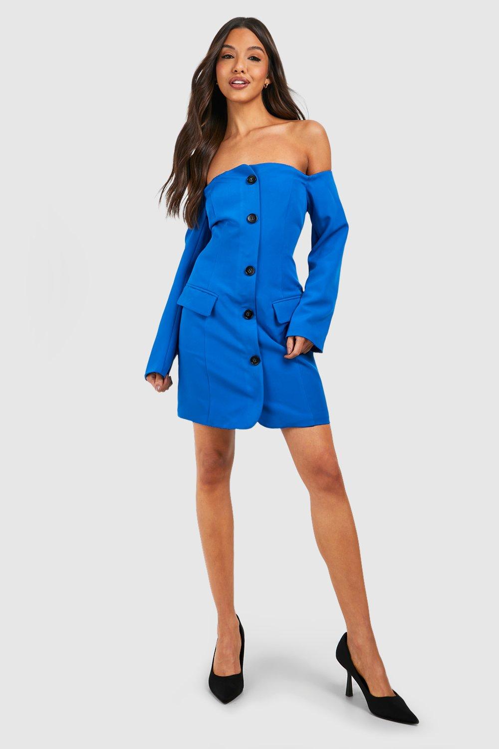 Bardot Button Down Blazer Dress boohoo NZ