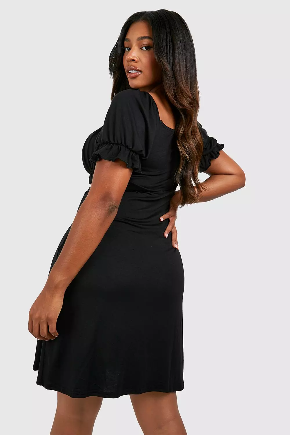 Black Plus Jersey Milkmaid Sundress  alternative image