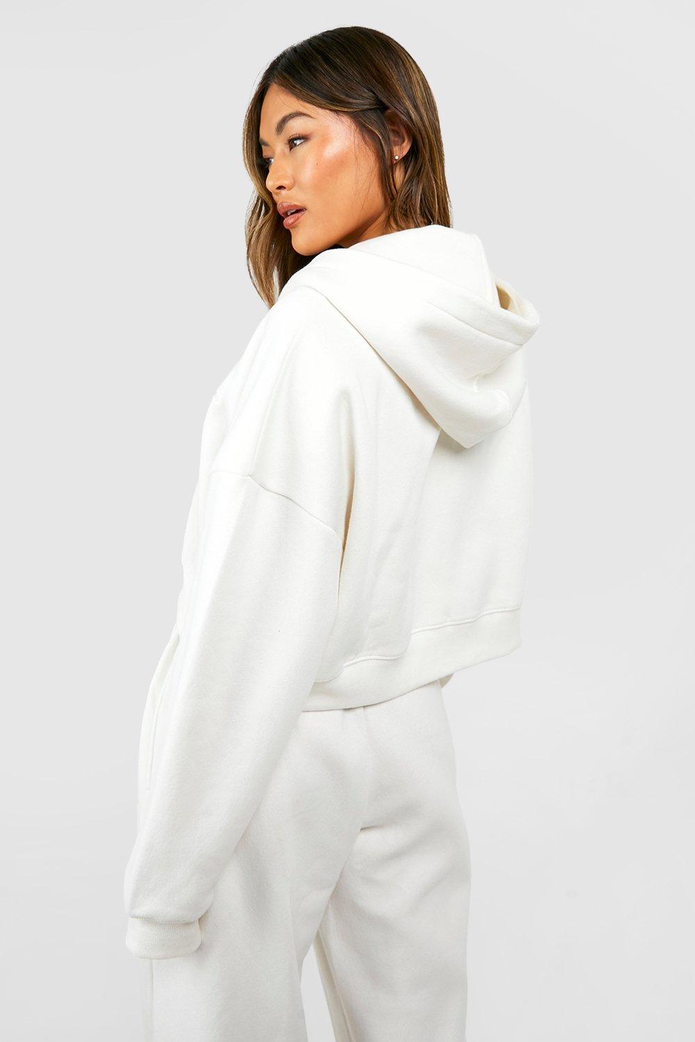 Boohoo cropped hot sale hoodie