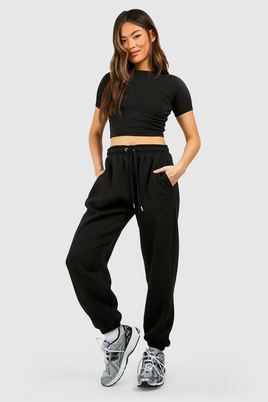 Black Oversized Cuffed Jogger  image number 1