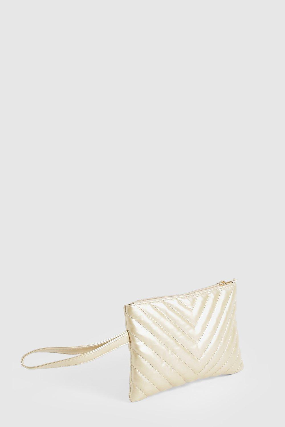 Gold clutch cheap bag boohoo