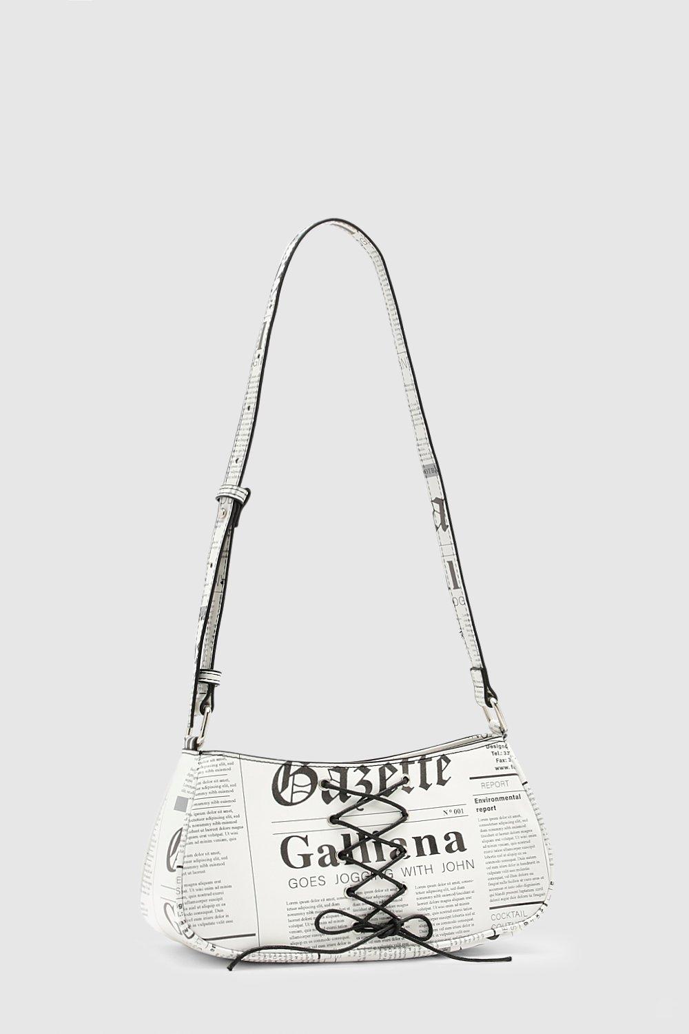 Newspaper print bag hot sale