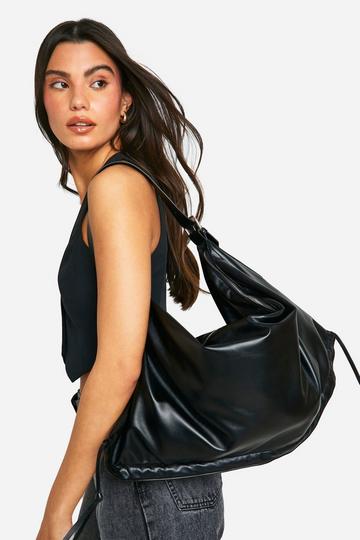 Black Oversized Slouchy Tote Bag