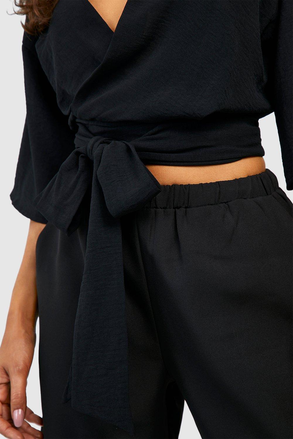 Chemise nouee a la taille boohoo FR