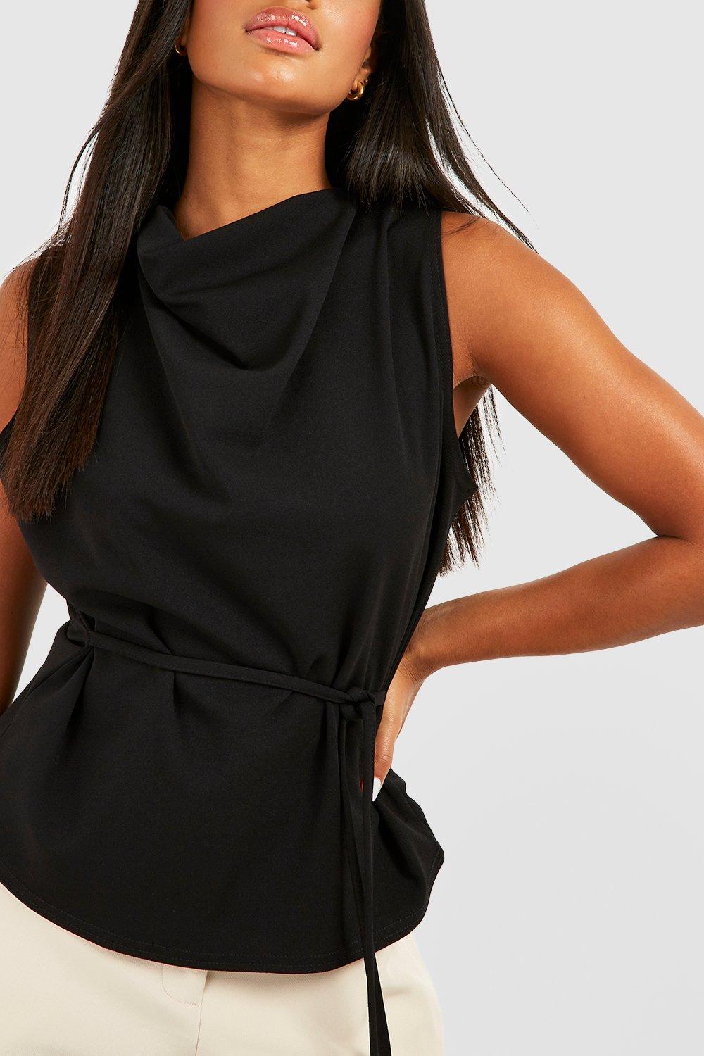 black belted blouse