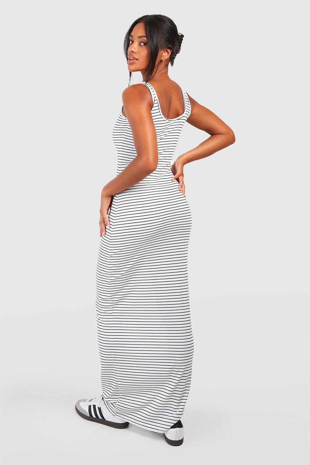 Striped maxi dress uk sale