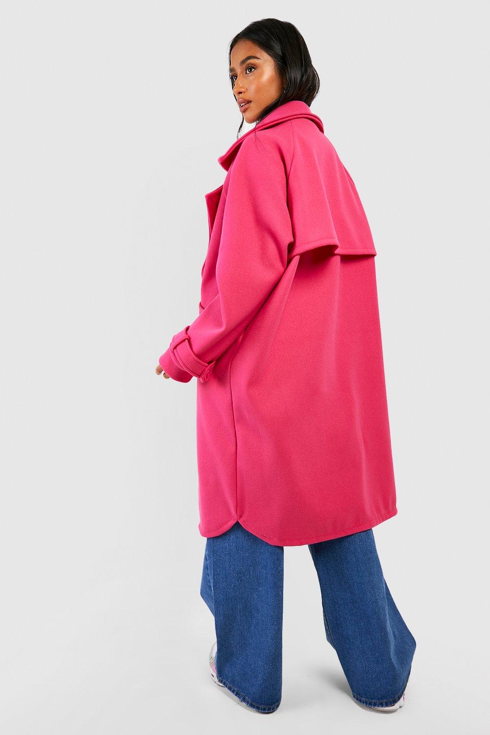 Boohoo 2025 pink coat