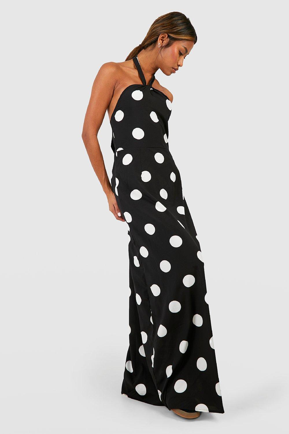 Boohoo robe 2024 a pois