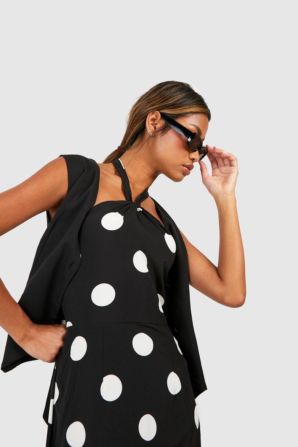 Robe longue pois boohoo