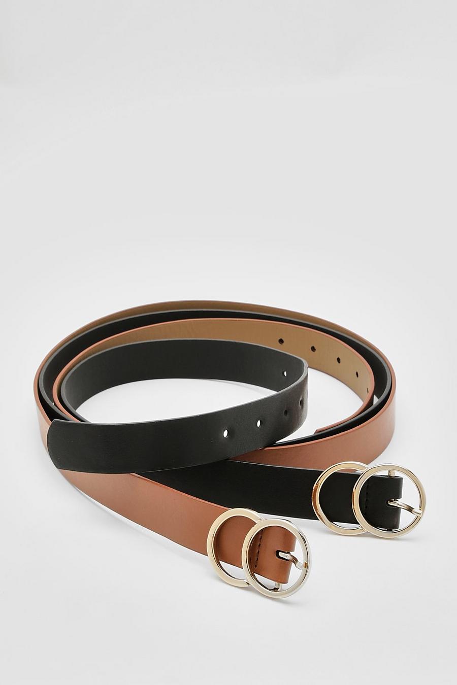 Pack de 2 cinturones Plus con círculo, Multi multicolor