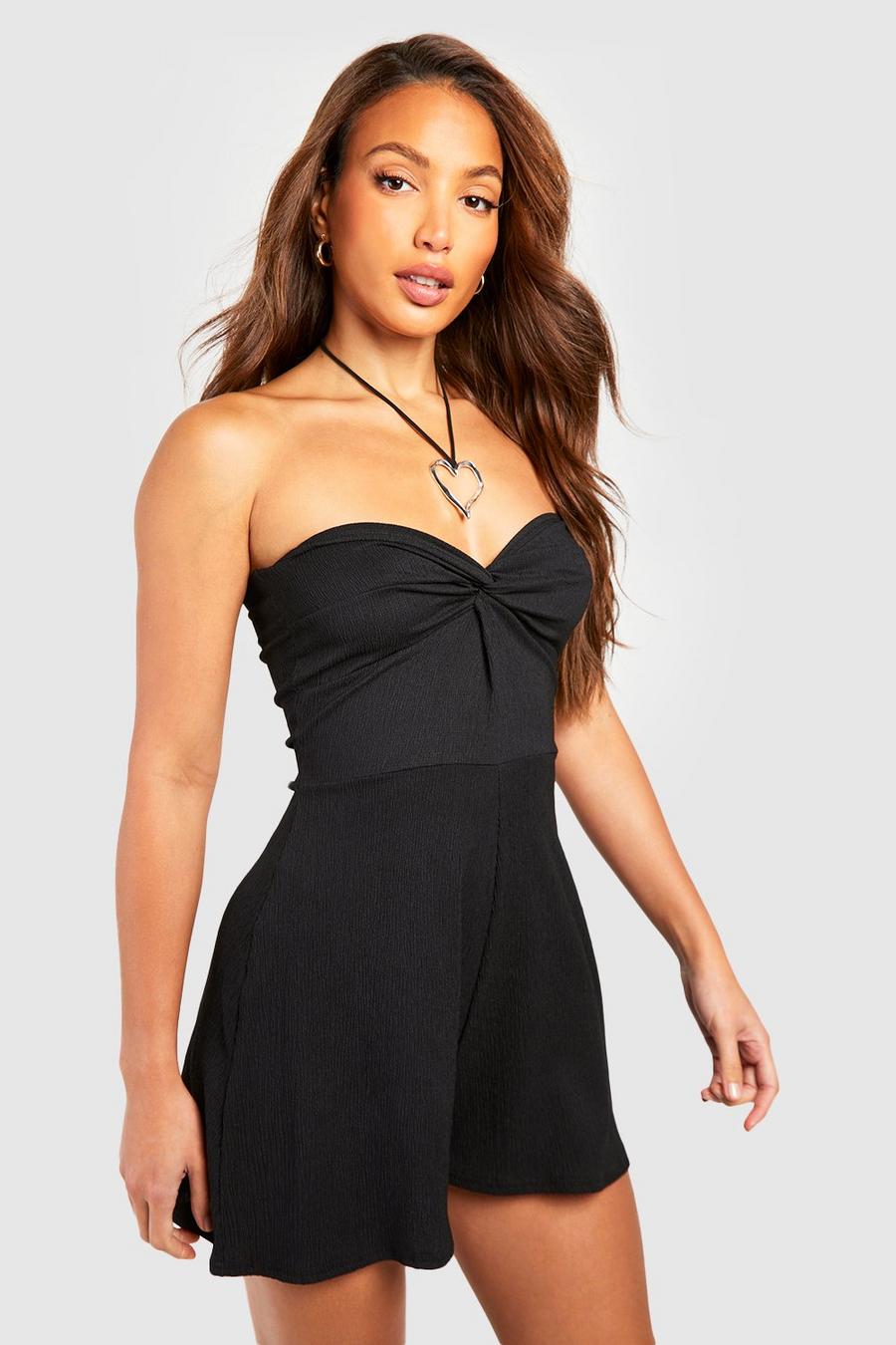 Tall Twist Bust Textured Playsuit image number 1