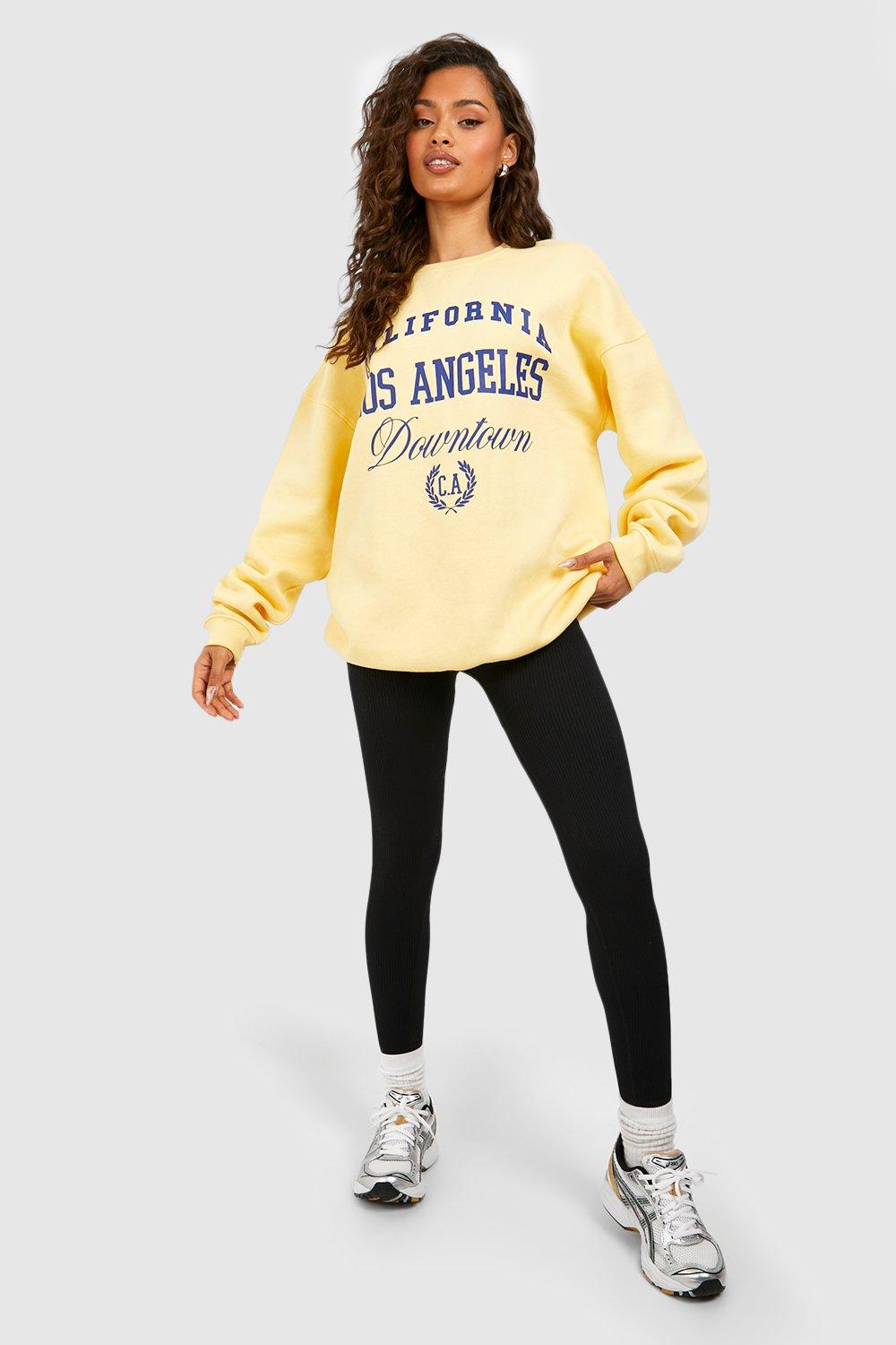 Yellow los best sale angeles sweatshirt