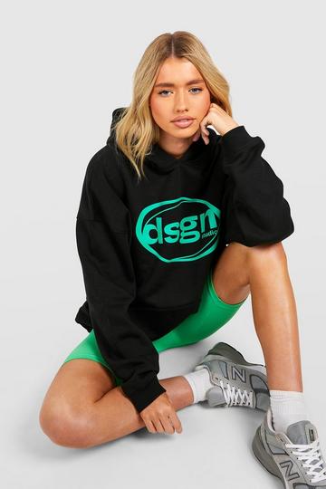 Dsgn Studio Slogan Hoodie black