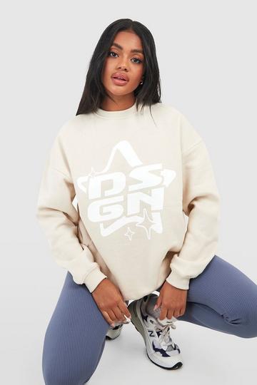 Dsgn Studio Slogan Sweatshirt sand