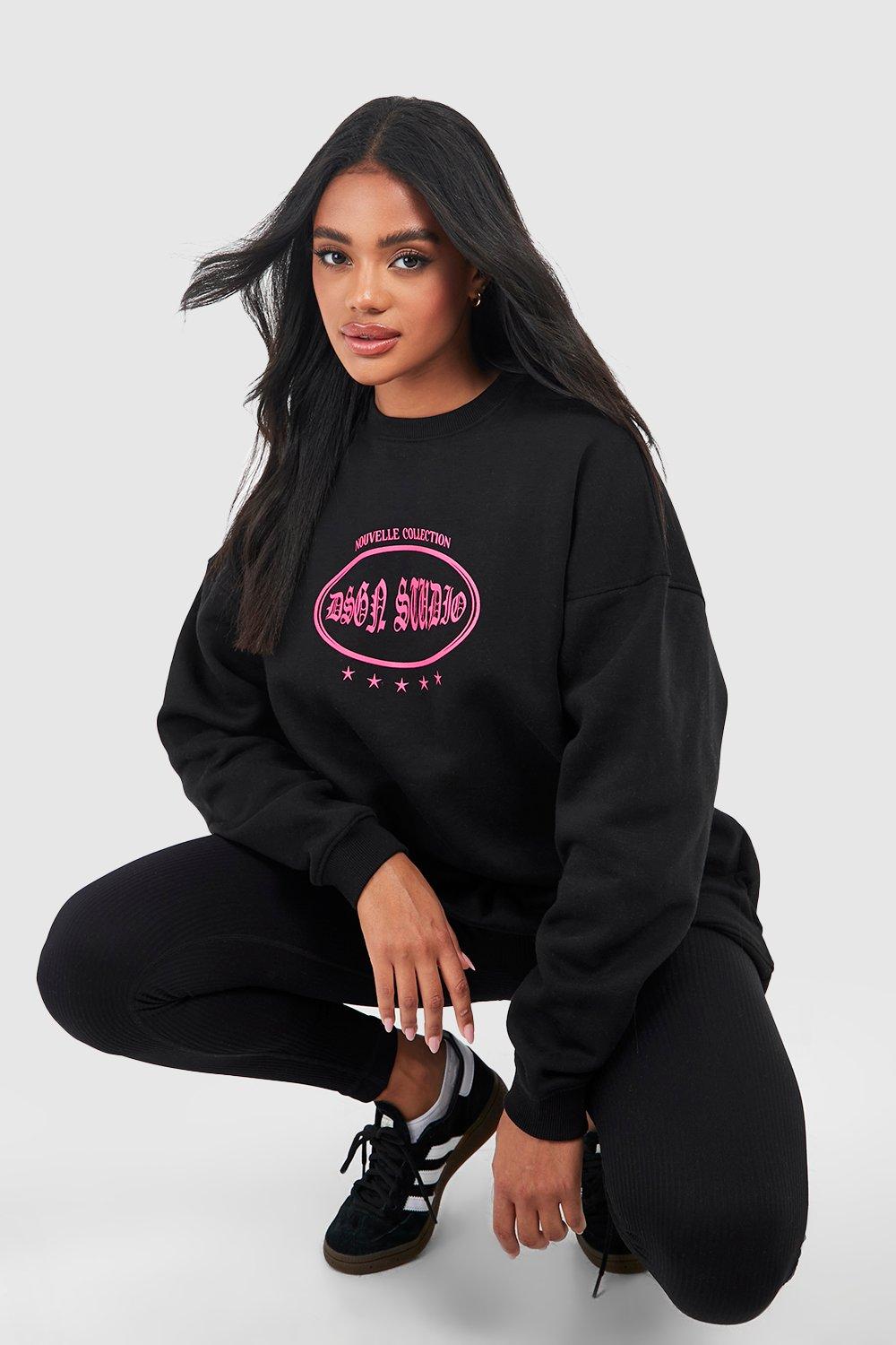 Dsgn Studio Gothic Slogan Sweatshirt boohoo