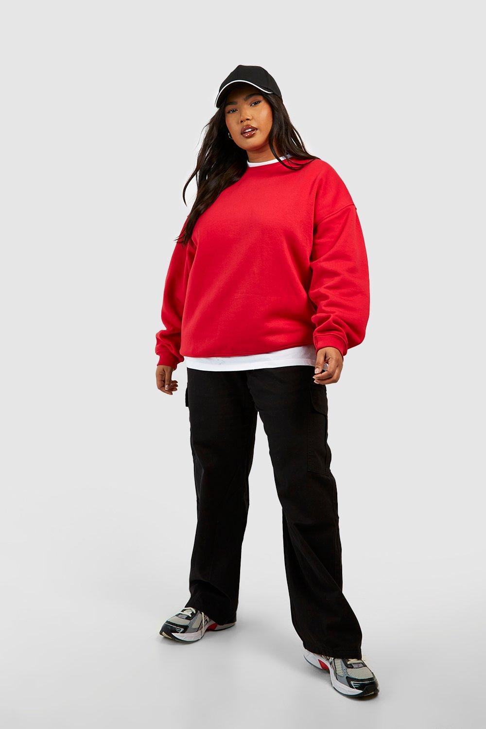 Boohoo best sale red sweatshirt