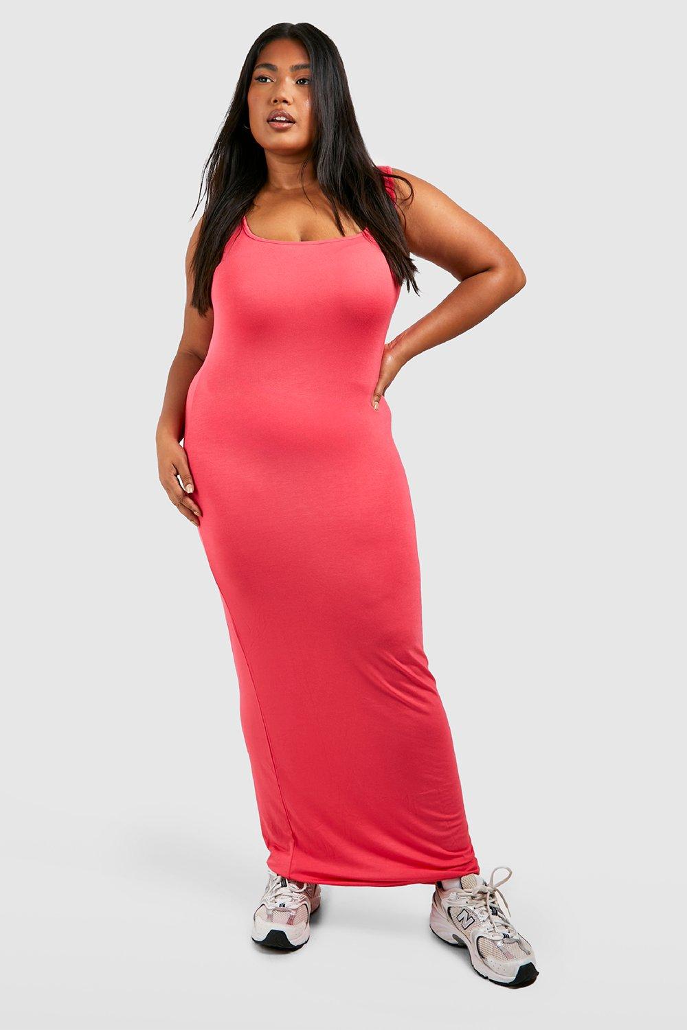 Red tank hot sale maxi dress