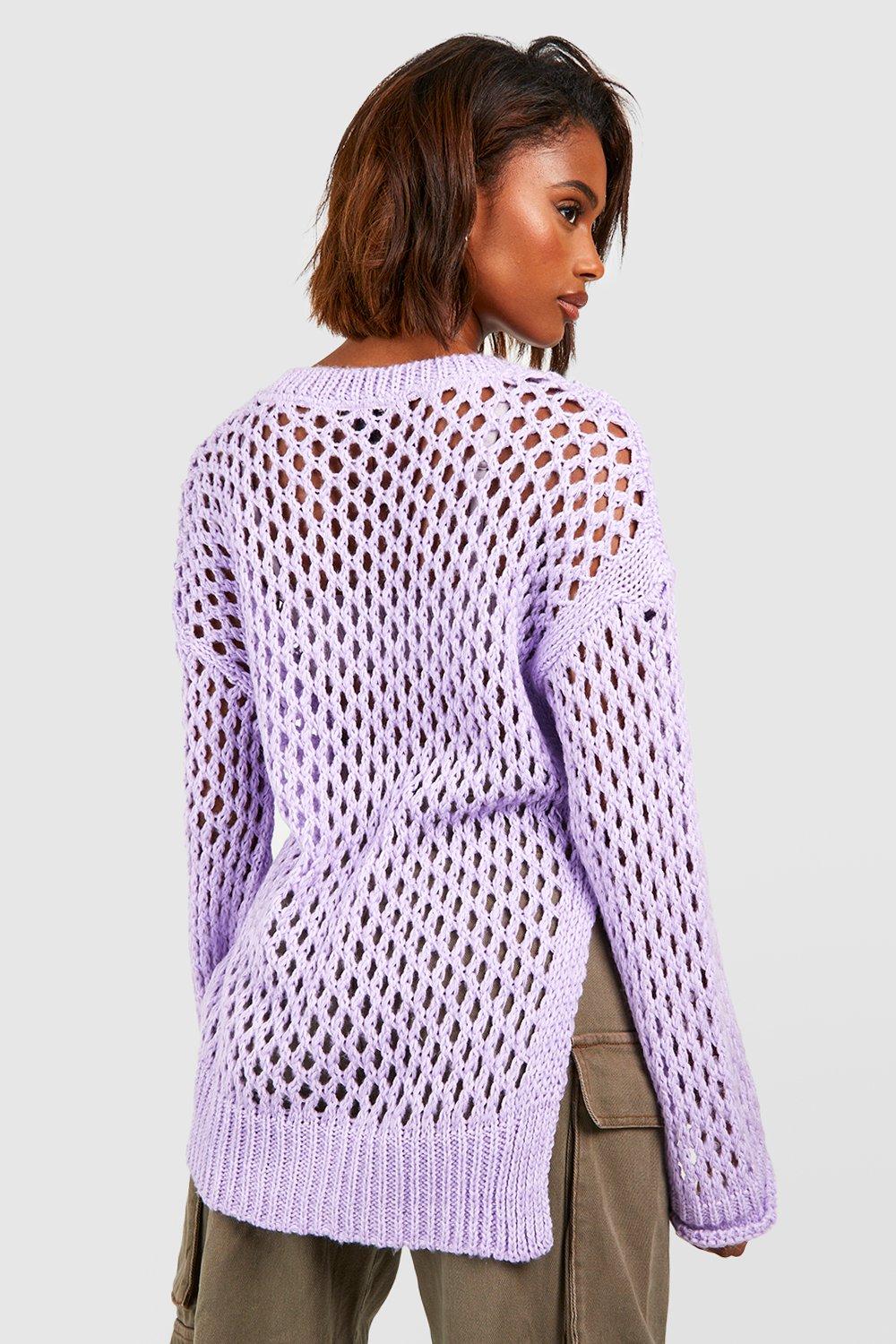 Crochet hotsell sweater women's