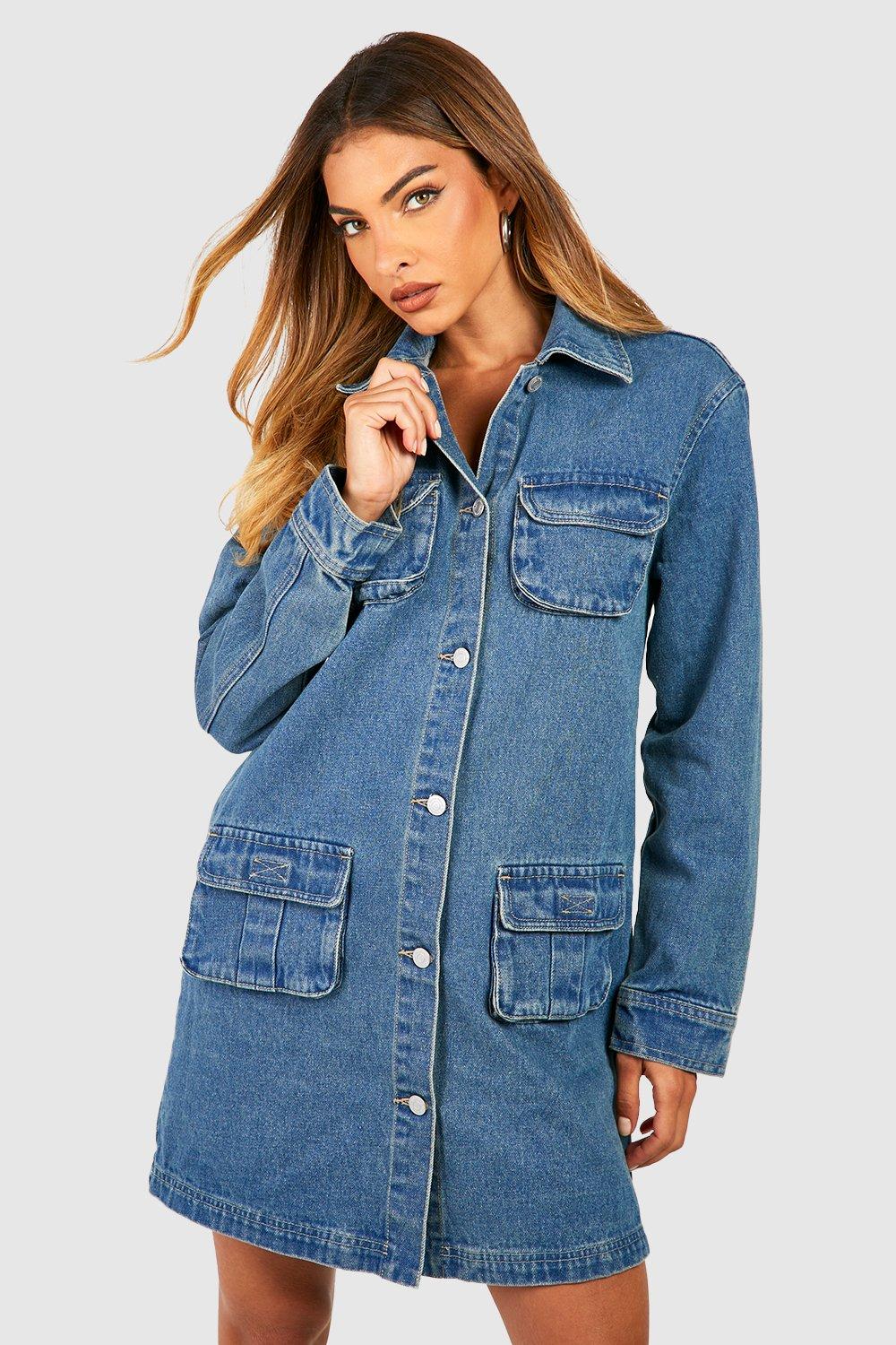 Robe chemise en jean